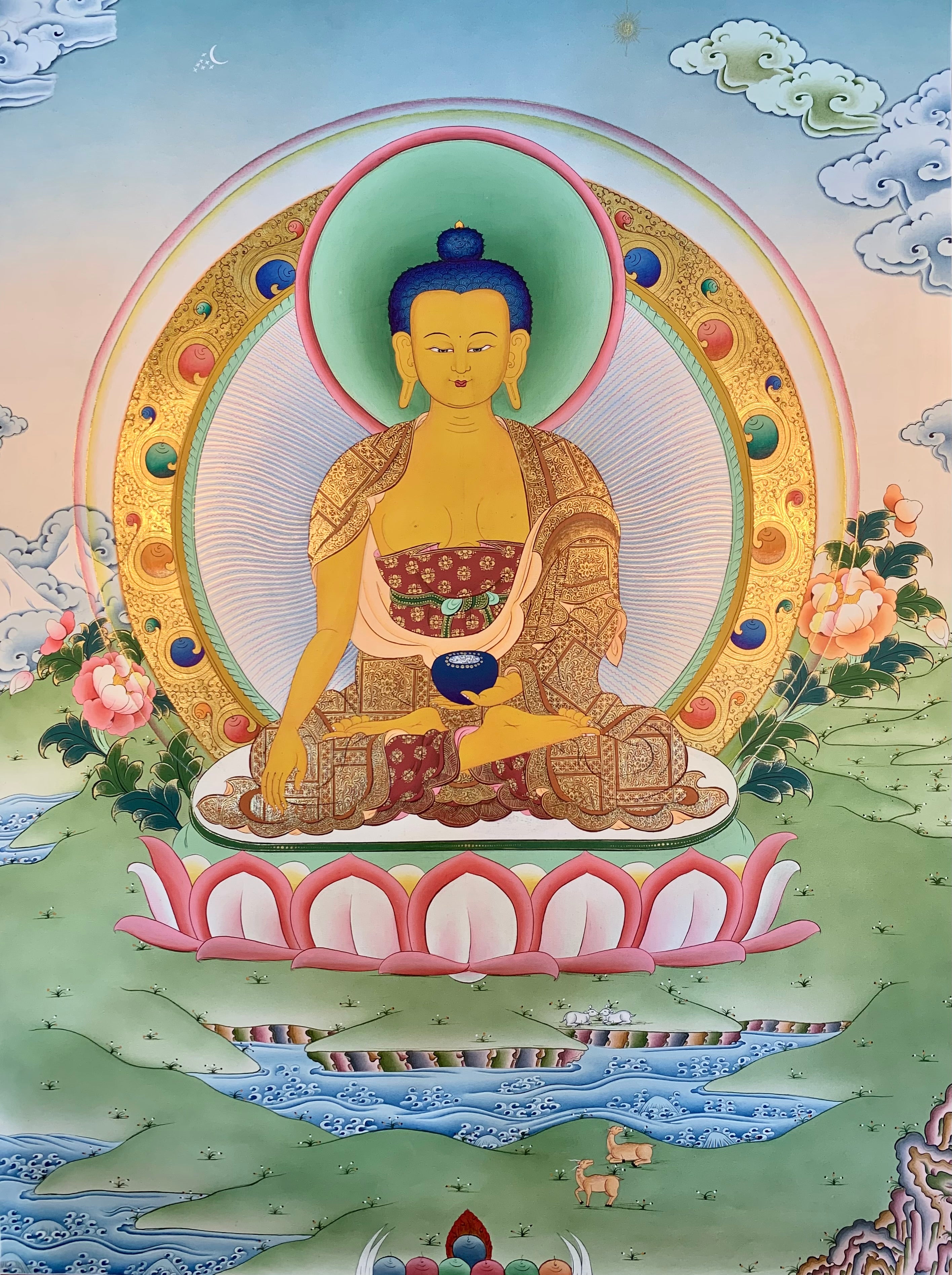 Shakyamuni Buddha Thangka Painting 60*45