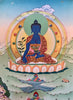 Medicine Buddha Thangka Painting 38*28