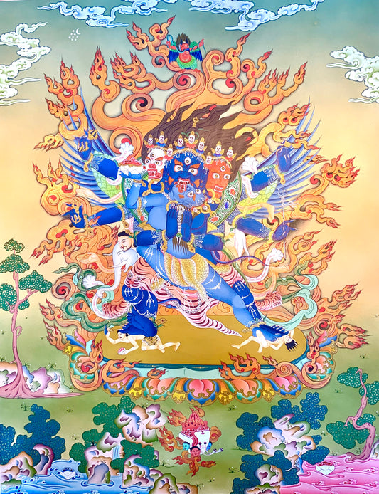 Wrathful Deity Vajrakilaya Thangka Painting 50*40