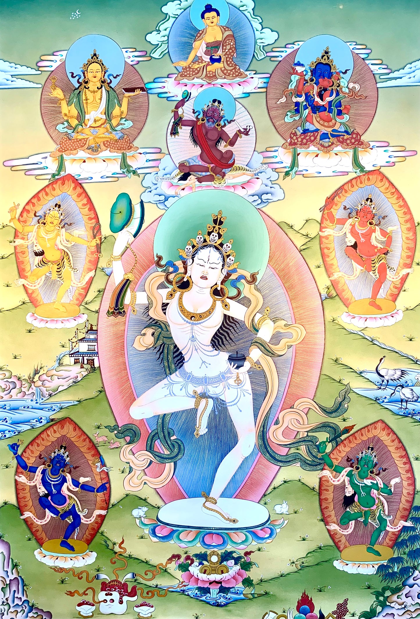 Machik Labdron Thangka Painting 75*50