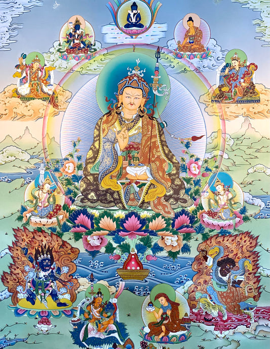 Guru Rinpoche Thangka Painting 56*42