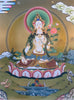 White Tara Thangka Painting 40*30