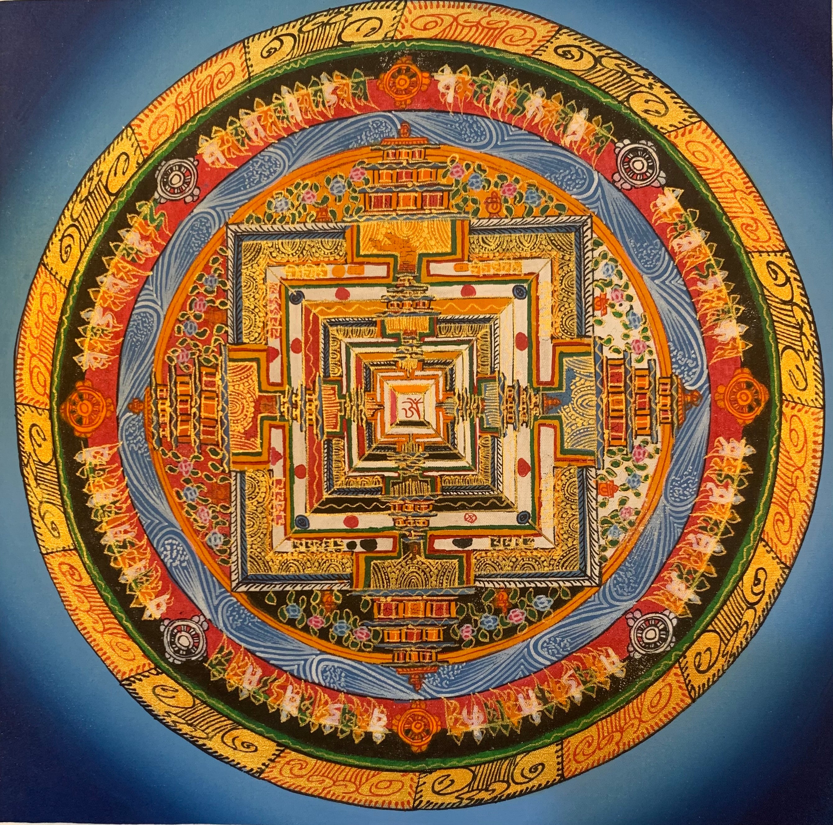 Kalachakra Mandala Thangka Painting 30*30