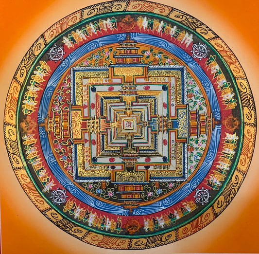 Kalachakra Mandala Thangka Painting 30*30