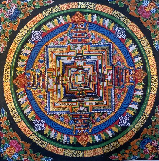 Kalachakra Mandala Thangka Painting 30*30