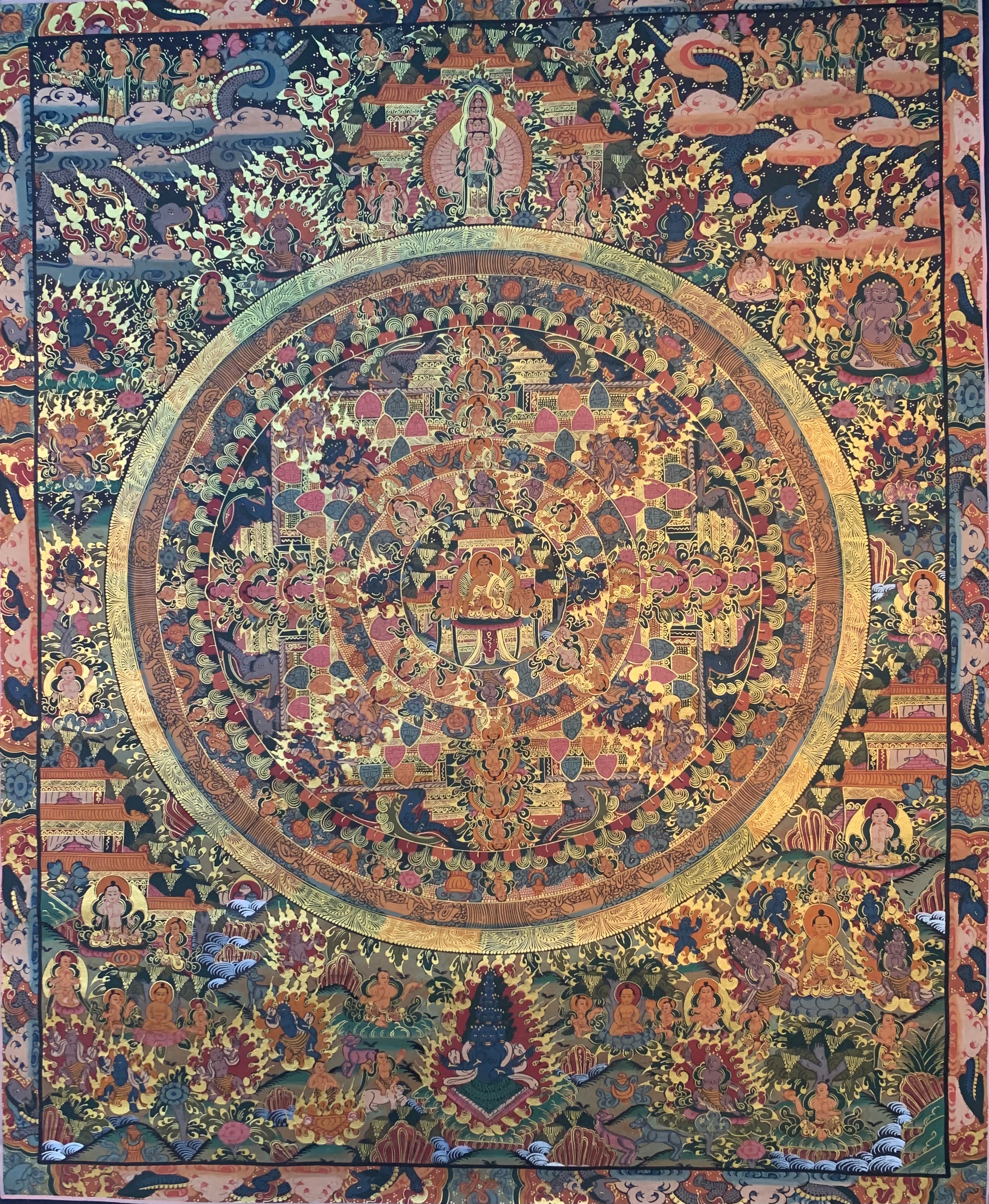 Buddha Mandala Thagka Painting 75*60