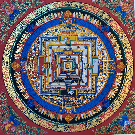 Kalachakra Mandala Thangka Painting 30*30