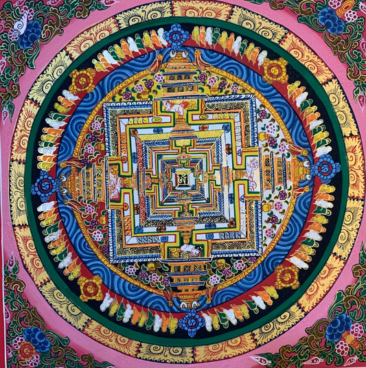 Kalachakra Mandala Thangka Painting 30*30