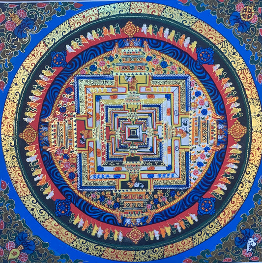 Kalachakra Mandala Thangka Painting 30*30