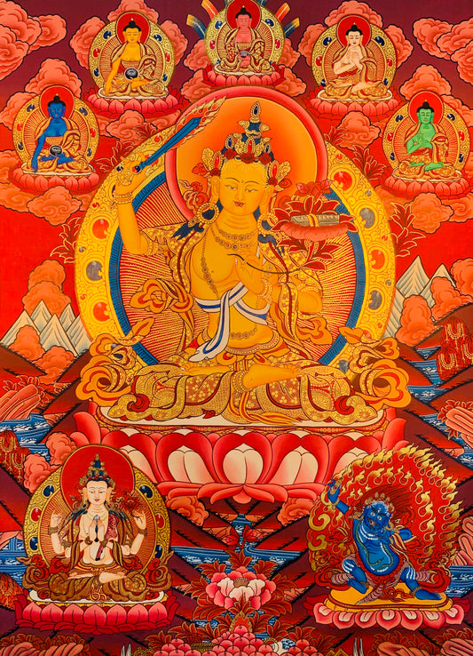 Manjushri Tangka 회화 60*45
