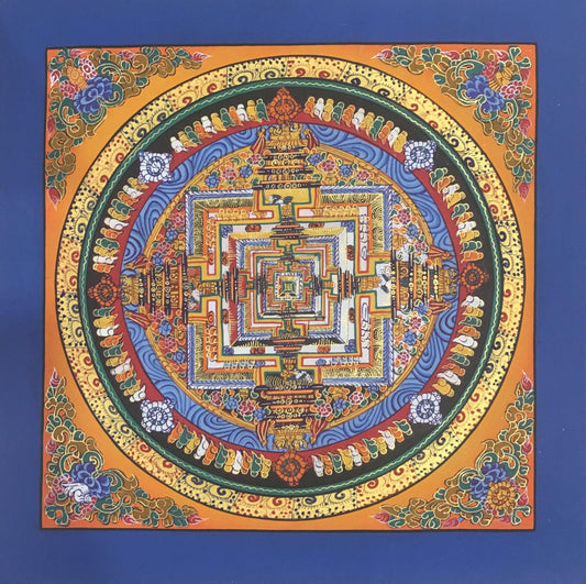 Kalachakra Mandala Thangka Painting 28*28 - The Thangka
