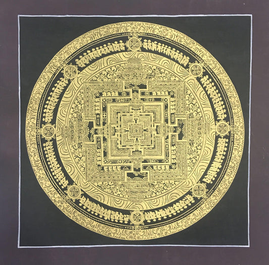 Kalachakra Mandala Thangka Painting 28*28 - The Thangka