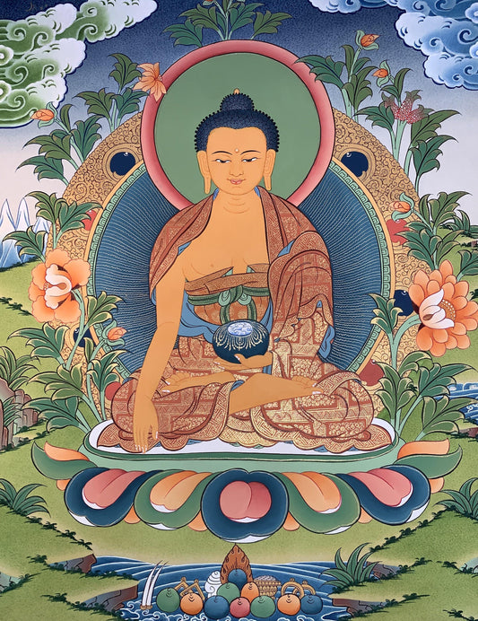 Shakyamuni Buddha Thangka Painting 52*40 - The Thangka