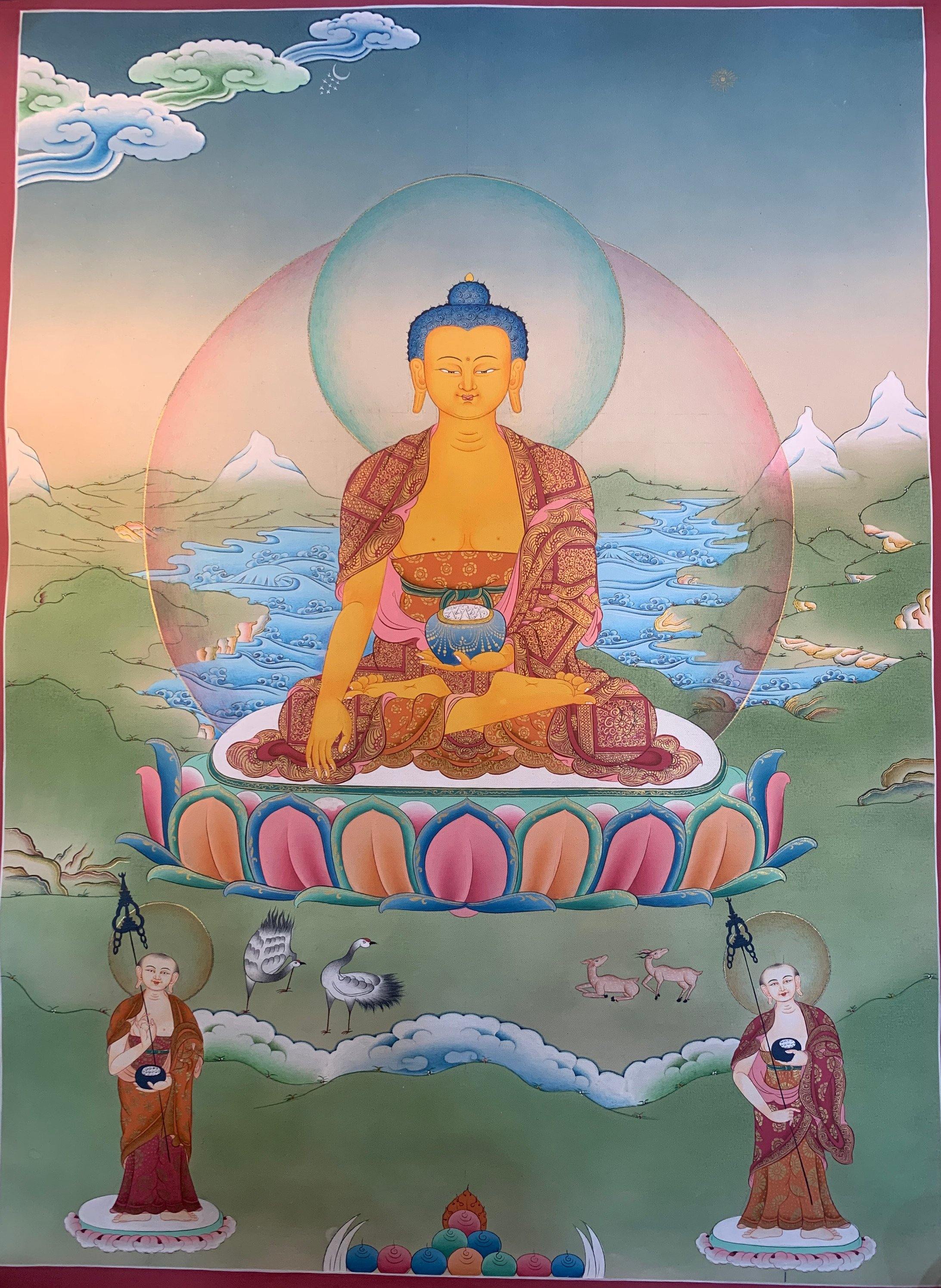 Shakyamuni Buddha Thangka Painting 55*40 - The Thangka