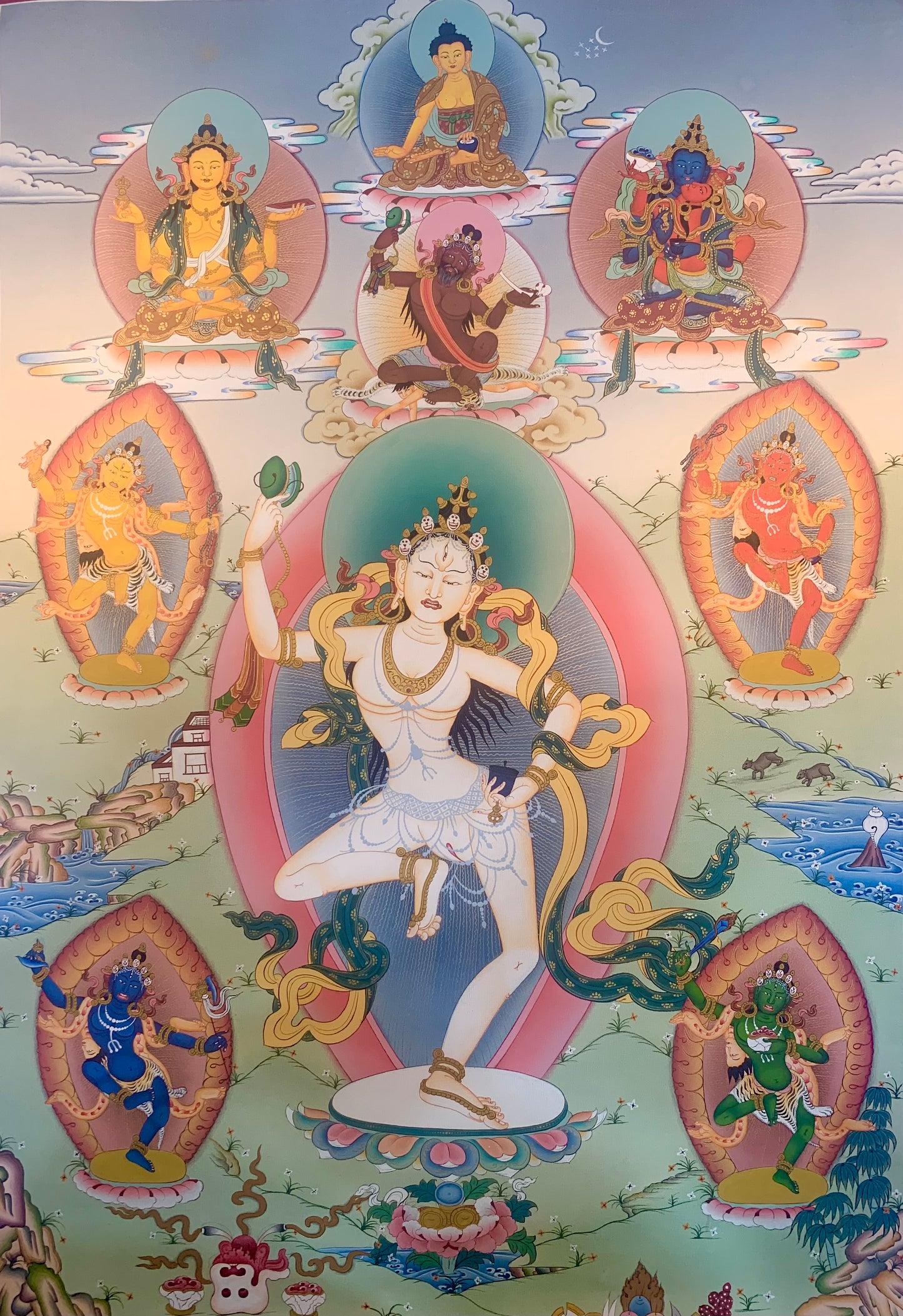 Machik Labdron Thangka Painting 60*42