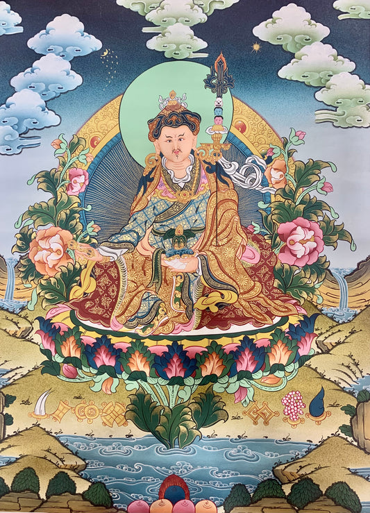 莲师唐卡画 50*40