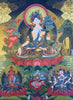 White Tara Thangka Painting 55*41 - The Thangka